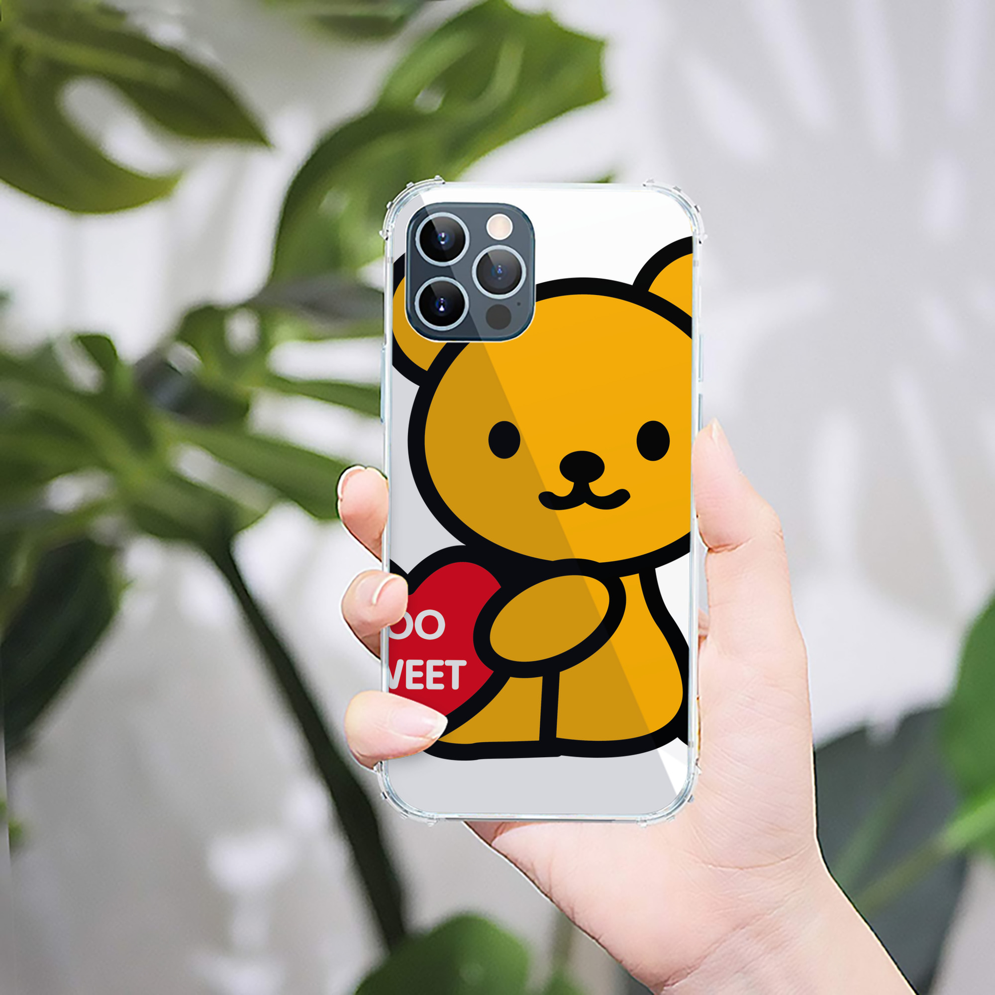 （画像用） Hello Kitty ハローキティ 【iPhone 12シリーズ対応】透明スマホケース（クリアソフトケース）